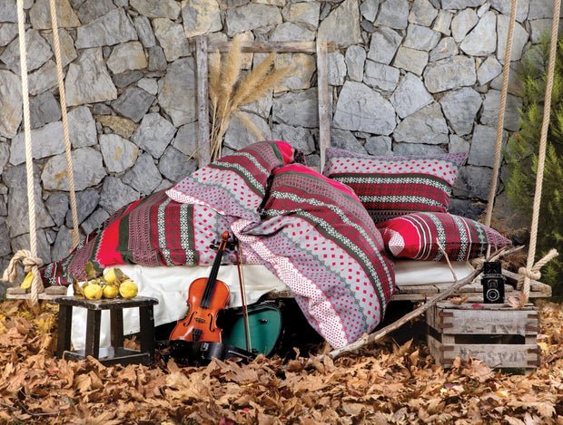 Asir Biancheria Da Letto di cotone Merida Multicolore, 200 x 220 cm