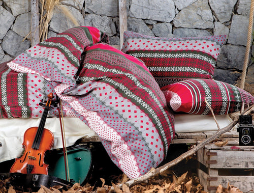 Asir Biancheria Da Letto di cotone Merida Multicolore, 200 x 220 cm