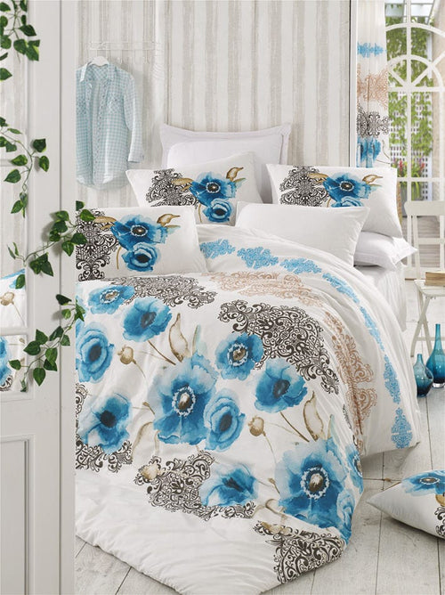 Asir Biancheria Da Letto di cotone Merve Multicolore, 200 x 220 cm