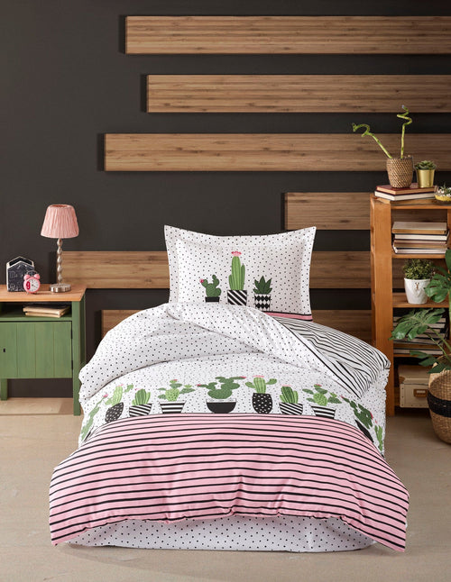 Asir Biancheria Da Letto di cotone Milky Multicolore, 160 x 220 cm
