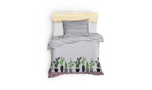 Asir Biancheria Da Letto di cotone Milky Multicolore, 160 x 220 cm