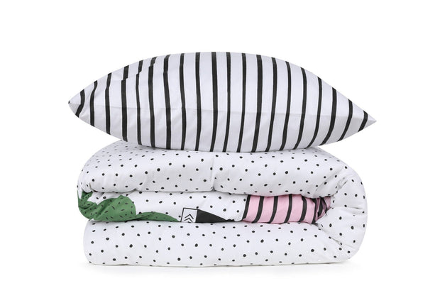 Asir Biancheria Da Letto di cotone Milky Multicolore, 160 x 220 cm