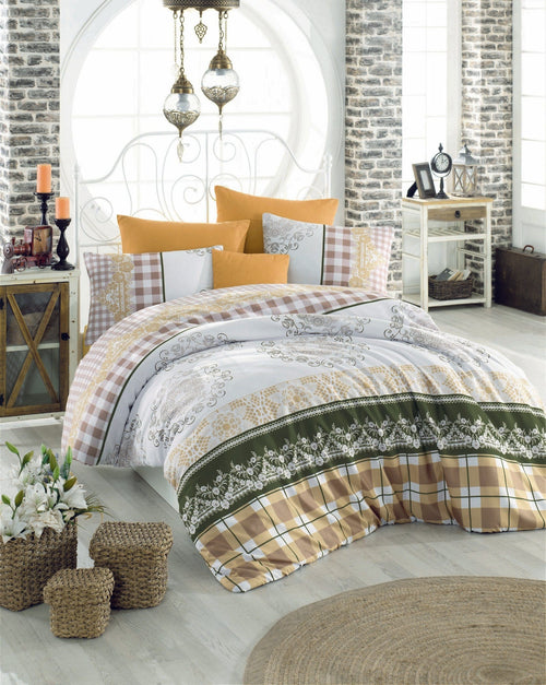 Asir Biancheria Da Letto di cotone Nazenin Multicolore, 200 x 220 cm