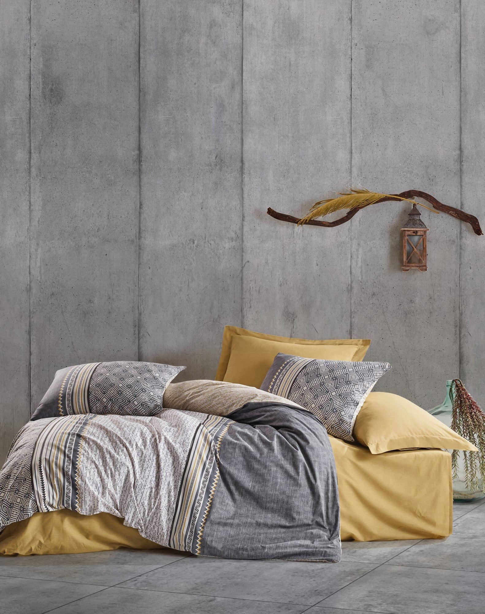 Asir Biancheria Da Letto di cotone Nedra Multicolore, 200 x 220 cm