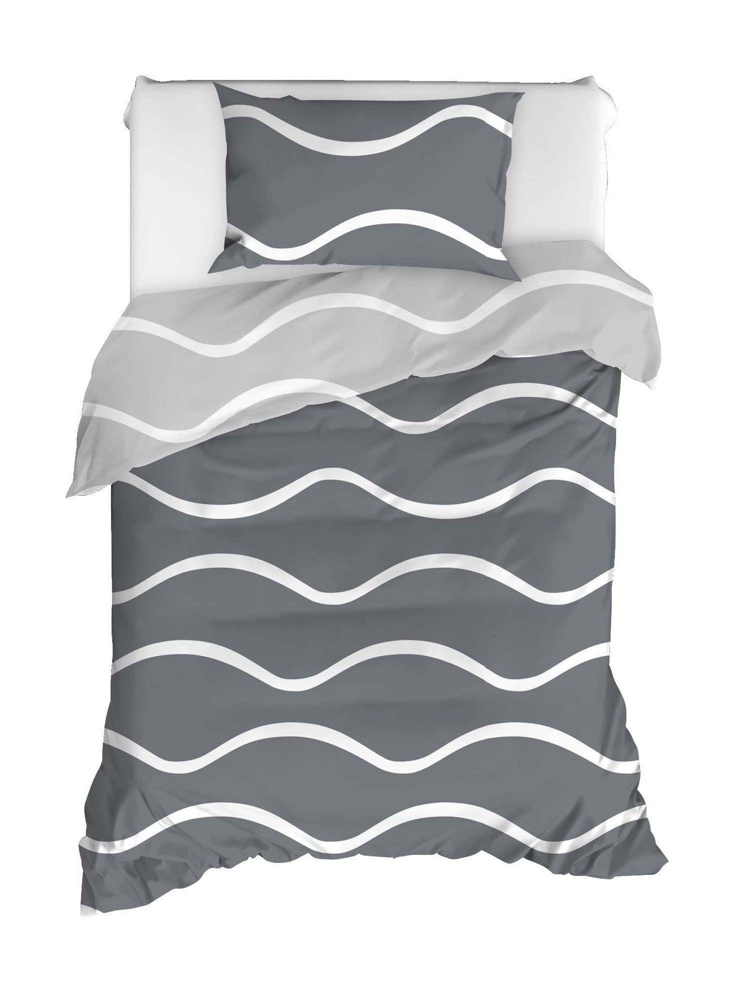 Asir Biancheria Da Letto di cotone Novia Grigio, 160 x 220 cm