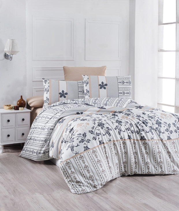 Asir Biancheria Da Letto di cotone Oak Multicolore, 160 x 220 cm