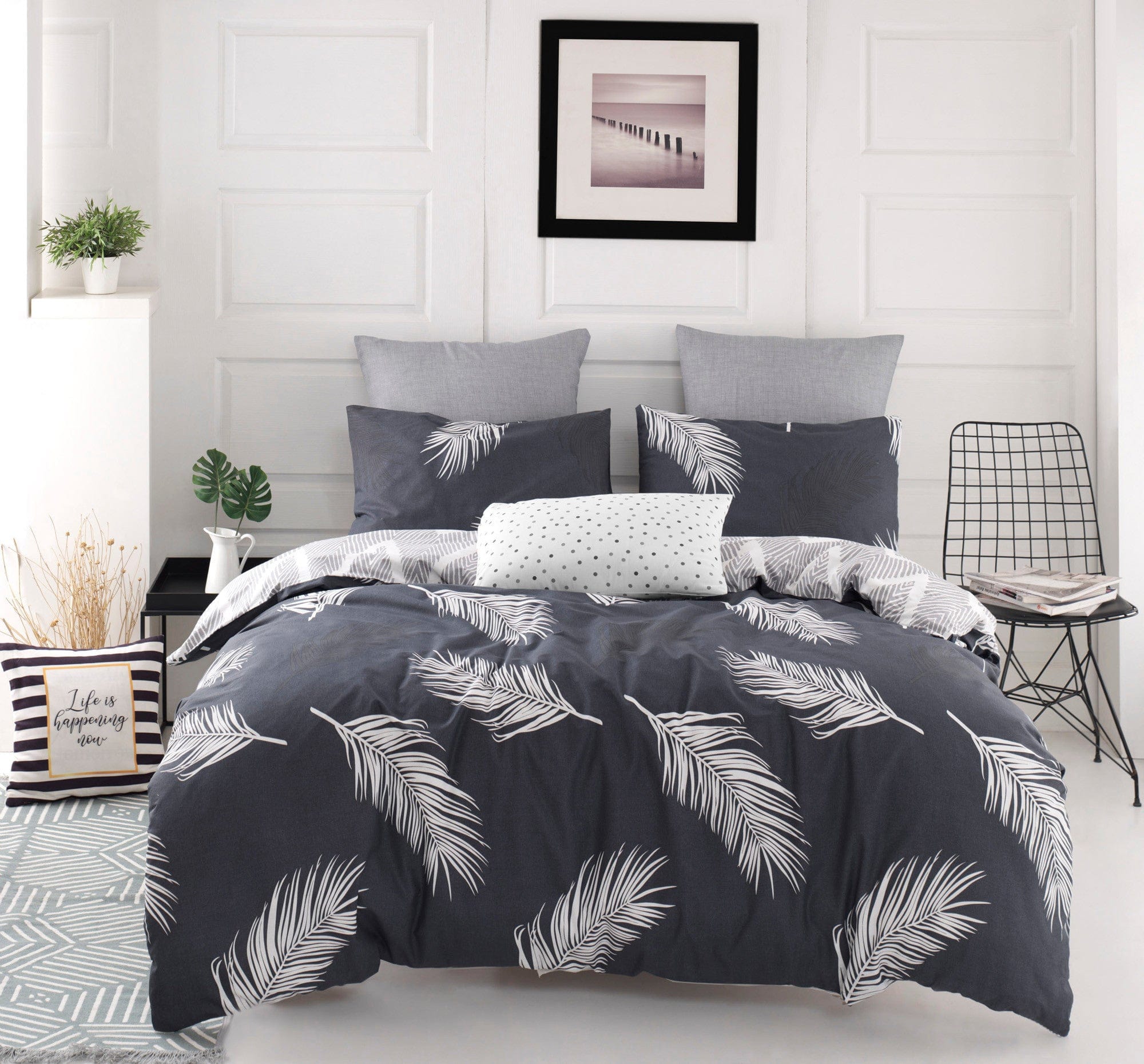 Asir Biancheria Da Letto di cotone Olivia Multicolore, 200 x 220 cm