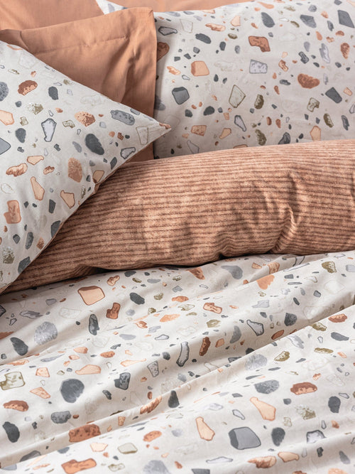 Asir Biancheria Da Letto di cotone Oniks Multicolore, 200 x 220 cm