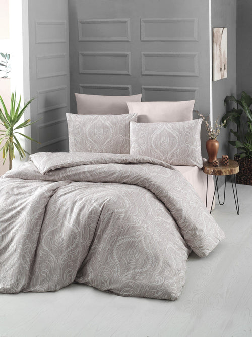 Asir Biancheria Da Letto di cotone Ornament Crema, 160 x 220 cm