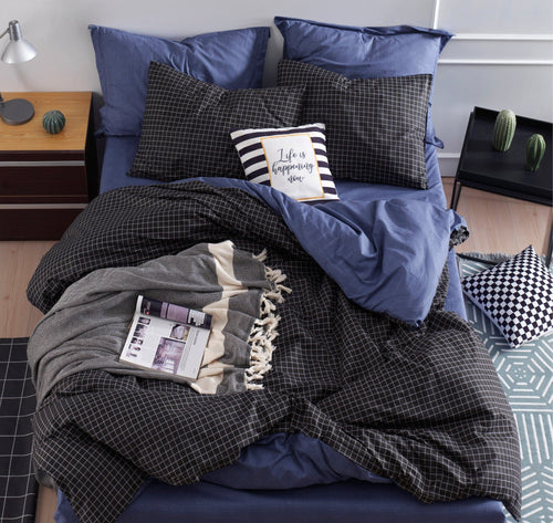 Asir Biancheria Da Letto di cotone Oslo Multicolore, 200 x 220 cm