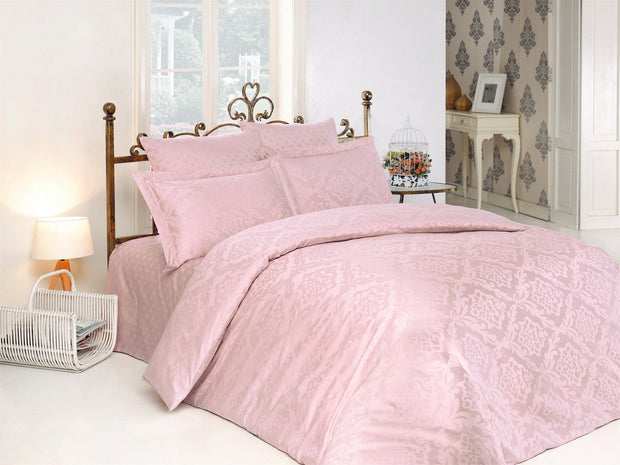 Biancheria Da Letto di cotone Ottoman Rosa, 200 x 220 cm