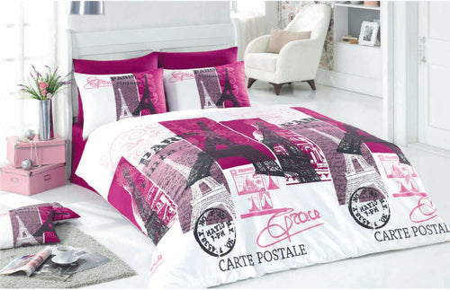 Asir Biancheria Da Letto di cotone Paris Multicolore, 200 x 220 cm