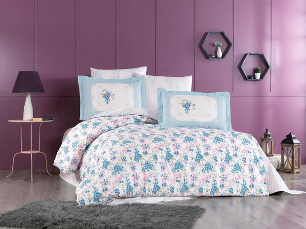 Asir Biancheria Da Letto di cotone Perla Multicolore, 200 x 220 cm