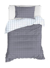 Asir Biancheria Da Letto di cotone Persegi Antracite, 160 x 220 cm