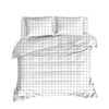 Asir Biancheria Da Letto di cotone Persegi Bianco, 200 x 220 cm