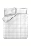 Asir Biancheria Da Letto di cotone Piga Bianco, 200 x 220 cm