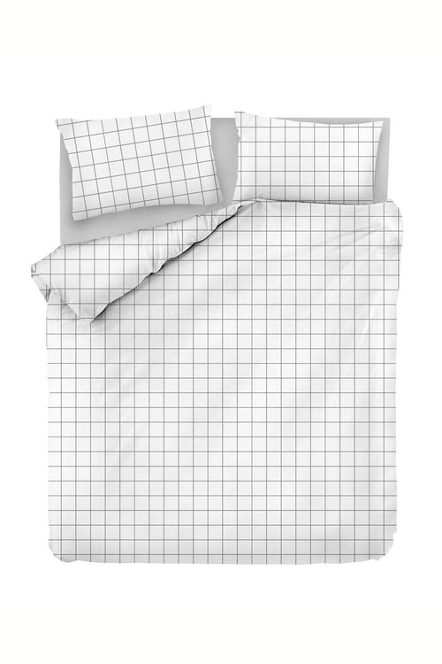Asir Biancheria Da Letto di cotone Piga Bianco, 200 x 220 cm