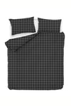 Asir Biancheria Da Letto di cotone Piga Nero, 200 x 220 cm