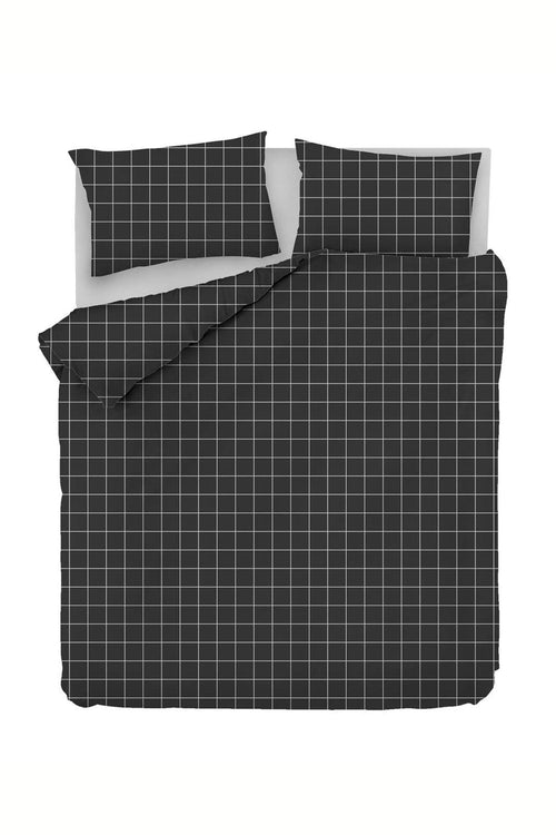 Asir Biancheria Da Letto di cotone Piga Nero, 200 x 220 cm