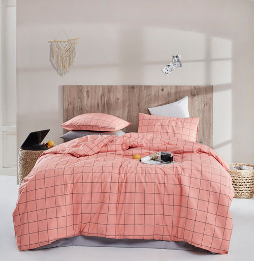 Asir Biancheria Da Letto di cotone Piga Rosa, 200 x 220 cm