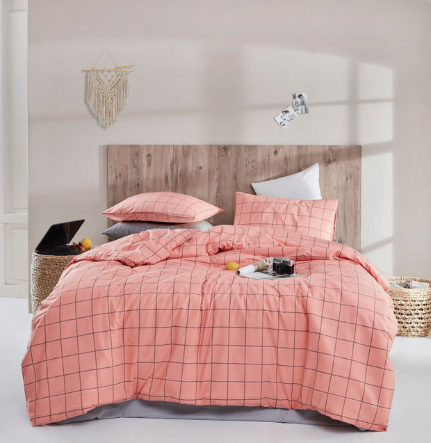 Asir Biancheria Da Letto di cotone Piga Rosa, 200 x 220 cm