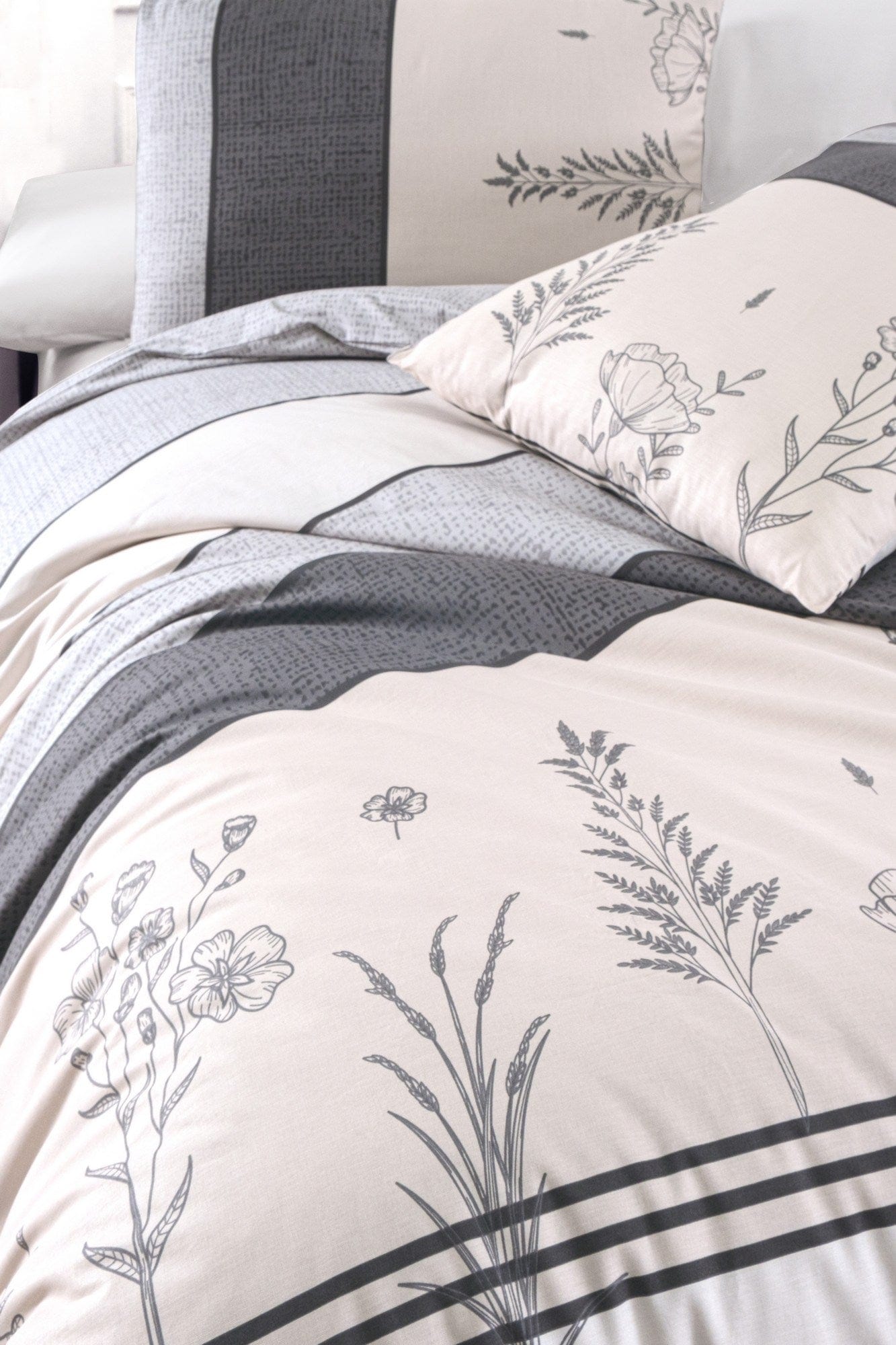 Asir Biancheria Da Letto di cotone Pine Multicolore, 160 x 220 cm