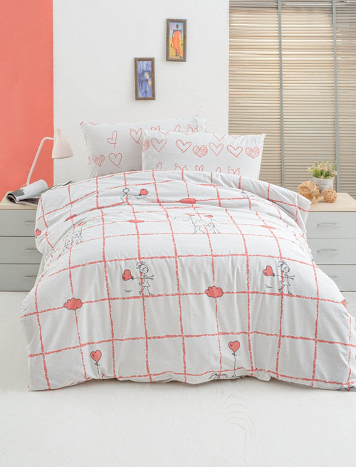 Biancheria Da Letto di cotone Pink Multicolore, 160 x 220 cm