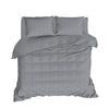 Asir Biancheria Da Letto di cotone Pipong Antracite, 200 x 220 cm