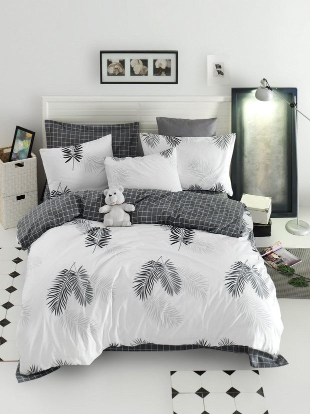 Asir Biancheria Da Letto di cotone Pipong Bianco, 200 x 220 cm
