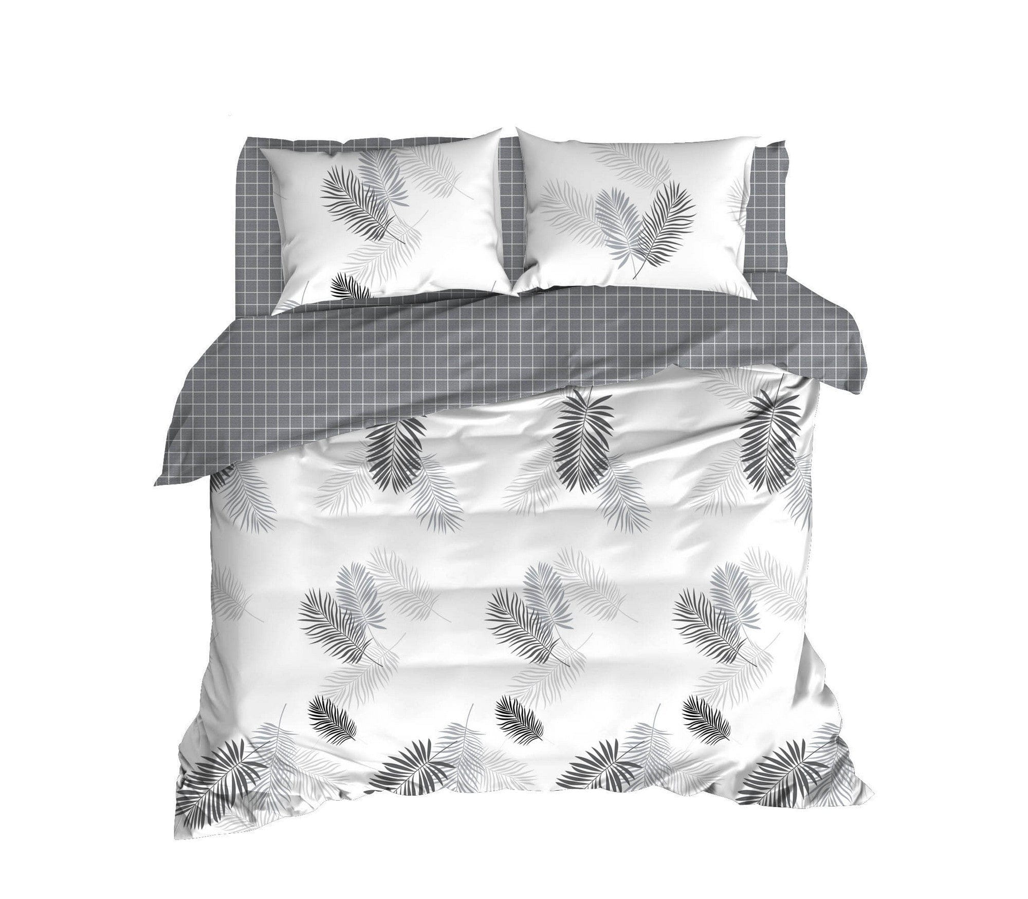Asir Biancheria Da Letto di cotone Pipong Bianco, 200 x 220 cm