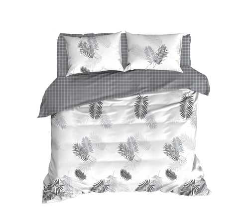 Asir Biancheria Da Letto di cotone Pipong Bianco, 200 x 220 cm
