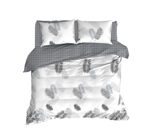 Asir Biancheria Da Letto di cotone Pipong Bianco, 200 x 220 cm