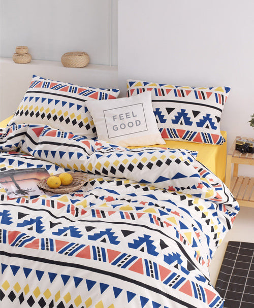 Asir Biancheria Da Letto di cotone Pisagor Multicolore, 200 x 220 cm