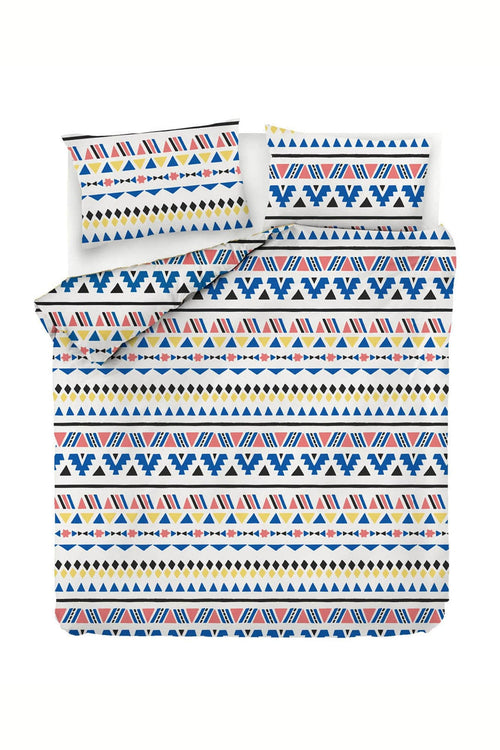 Asir Biancheria Da Letto di cotone Pisagor Multicolore, 200 x 220 cm