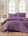 Asir Biancheria Da Letto di cotone Plum Violetto, 200 x 220 cm