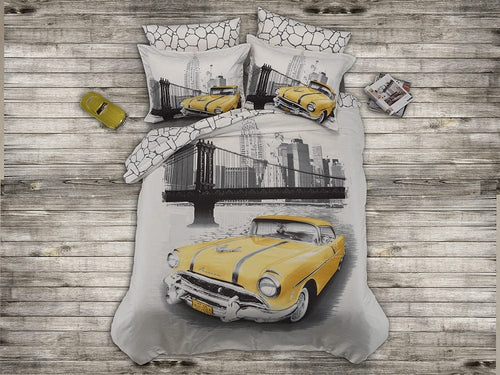 Asir Biancheria Da Letto Di Cotone Raso Azra Grigio, 160 x 220 cm