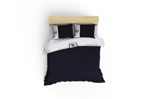 Asir Biancheria Da Letto Di Cotone Raso BHPC 106 Blu, 200 x 220 cm