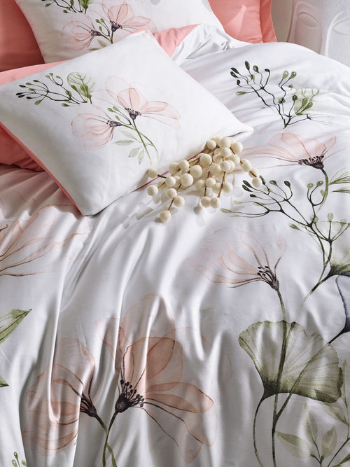 Biancheria Da Letto Di Cotone Raso Erlina Multicolore, 200 x 220 cm (1)