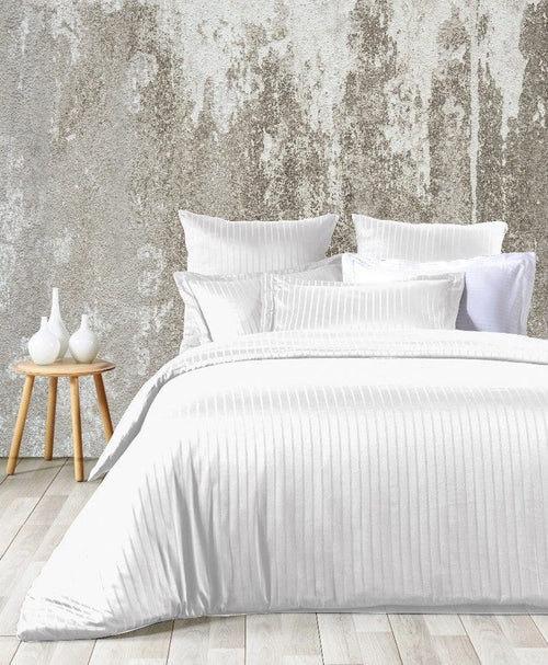 Asir Biancheria Da Letto Di Cotone Raso Exclusive Line Bianco, 200 x 220 cm