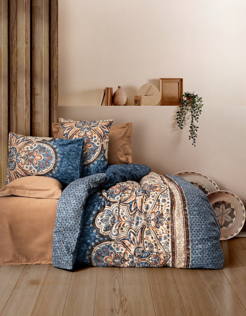 Asir Biancheria Da Letto Di Cotone Raso Ezra Multicolore, 200 x 220 cm