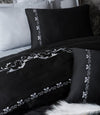 Asir Biancheria Da Letto Di Cotone Raso Gloria Nero, 200 x 220 cm