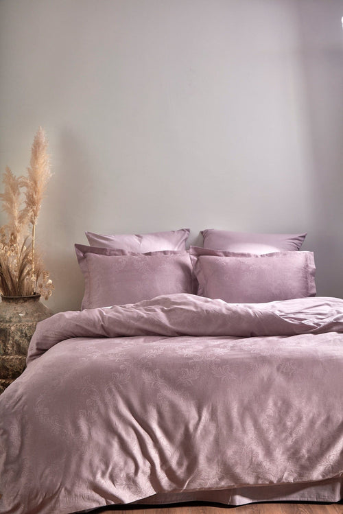 Asir Biancheria Da Letto Di Cotone Raso Hoten Violetto, 200 x 220 cm