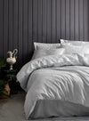 Asir Biancheria Da Letto Di Cotone Raso Leaf Bianco, 200 x 220 cm