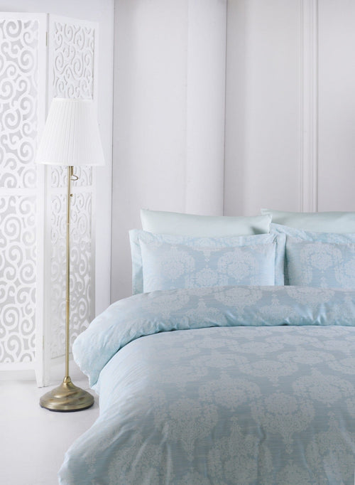 Biancheria Da Letto Di Cotone Raso Lina Verde, 160 x 220 cm