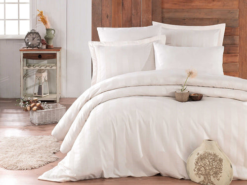 Asir Biancheria Da Letto Di Cotone Raso Wafel Crema, 200 x 220 cm