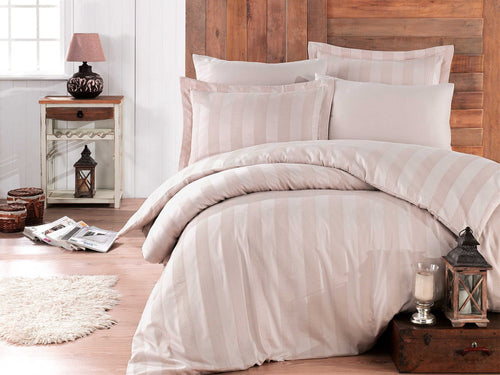 Asir Biancheria Da Letto Di Cotone Raso Wafel Rock Avorio, 200 x 220 cm