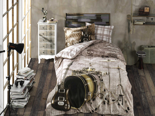Asir Biancheria Da Letto di cotone Rock Multicolore, 160 x 220 cm