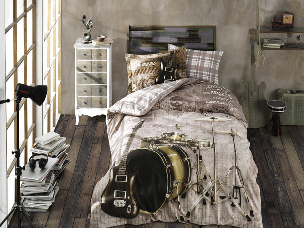Asir Biancheria Da Letto di cotone Rock Multicolore, 160 x 220 cm