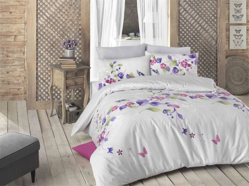 Asir Biancheria Da Letto di cotone Scalie Multicolore, 200 x 220 cm