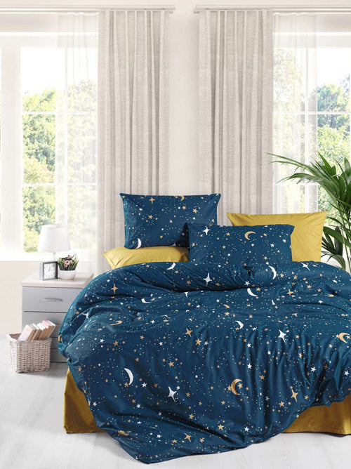 Asir Biancheria Da Letto di cotone Sky Multicolore, 160 x 220 cm